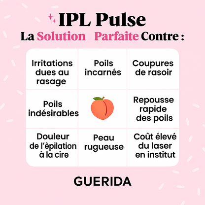 GUÉRIDA IPL PRO – ÉPILATEUR À LUMIÈRE PULSÉE