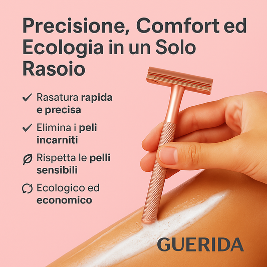 GUÉRIDA Rasoir Éco-Élégant • Peau Lisse & Respectée